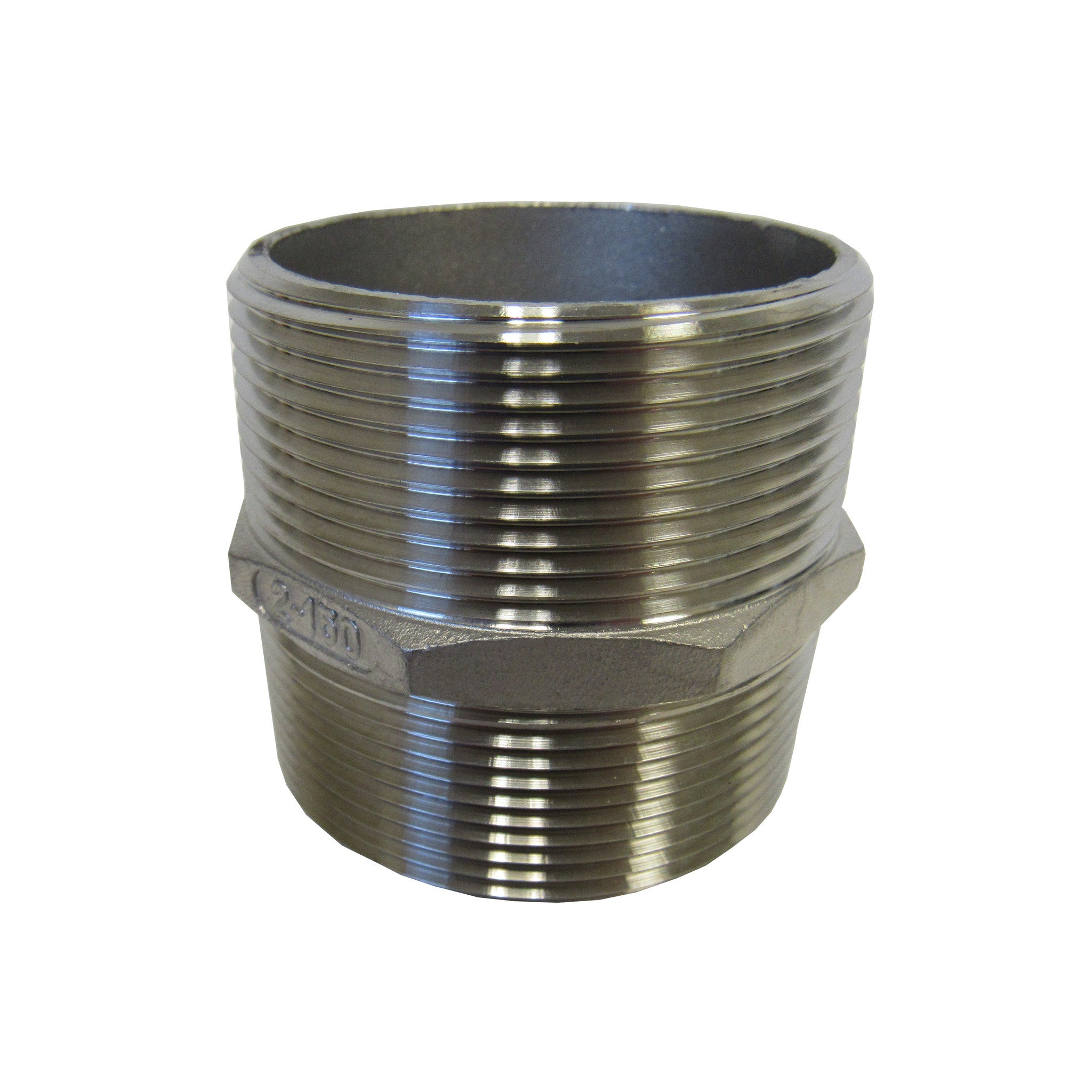 PRM, 1-1/2 Inch 304 Stainless Steel Hex Nipple