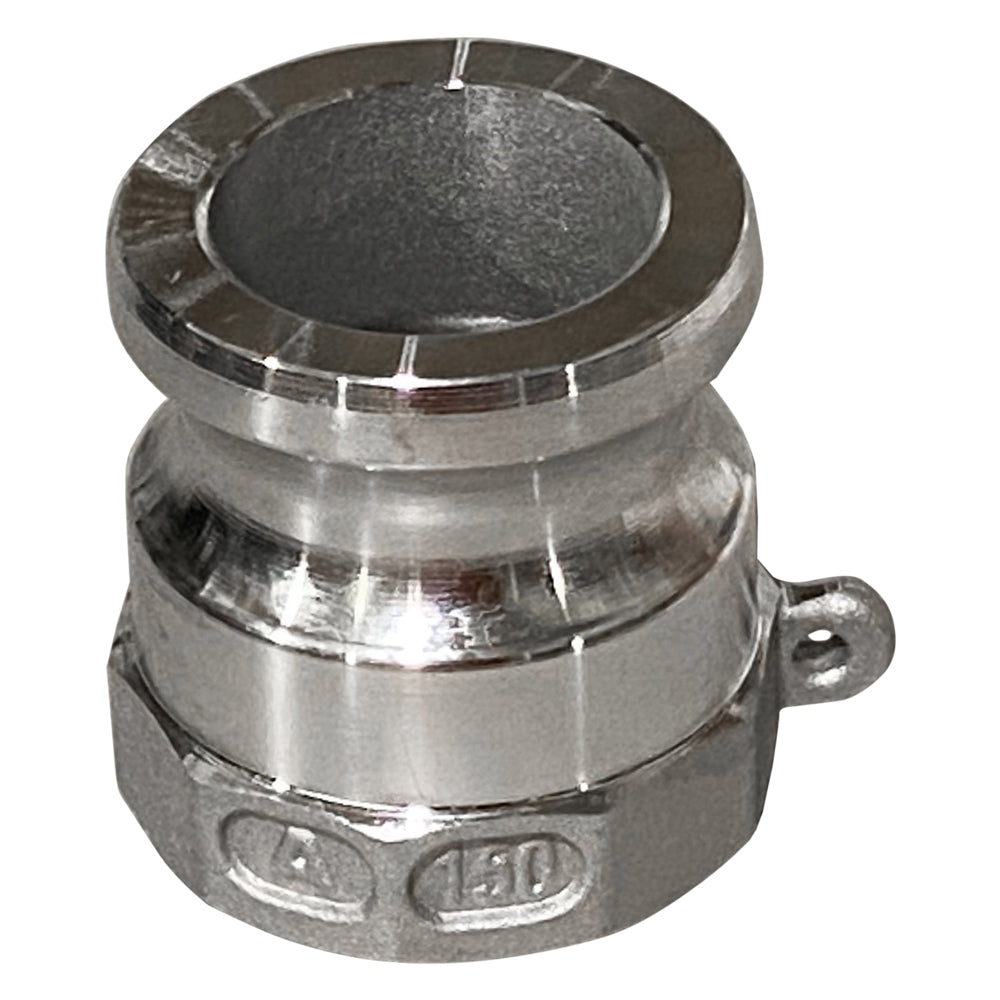 HA FITTINGS, 1-1/2 Inch Aluminum Cam & Groove Fitting, A150 Male Camlock X Female NPT Thread