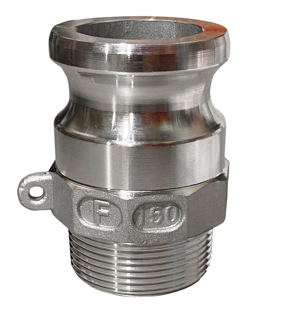 HA FITTINGS, 1-1/2 Inch Aluminum Cam & Groove Fitting, F150 Male Camlock Coupler X Male NPT Thread