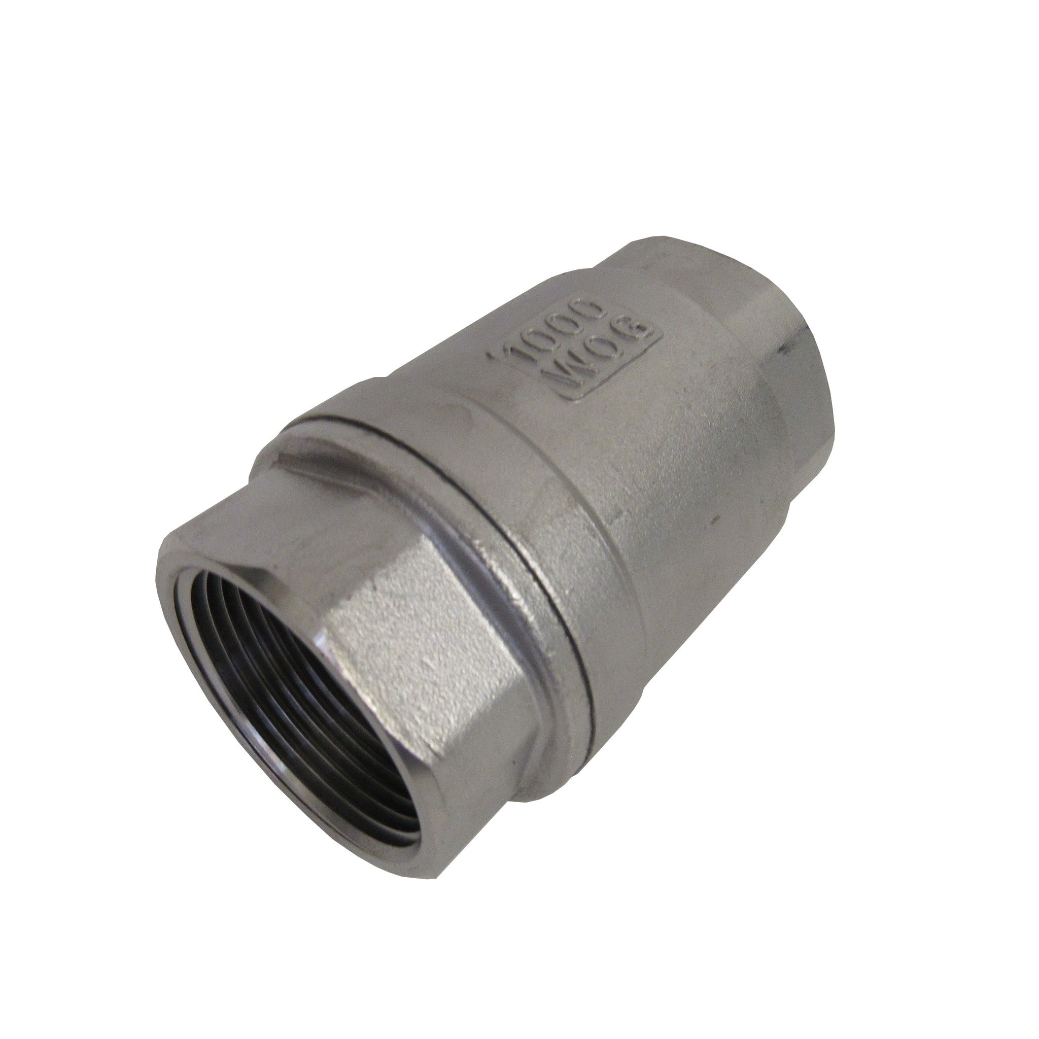 PRM, 1-1/2 Inch NPT 304 Stainless Steel Spring Check Valve, 1000 WOG