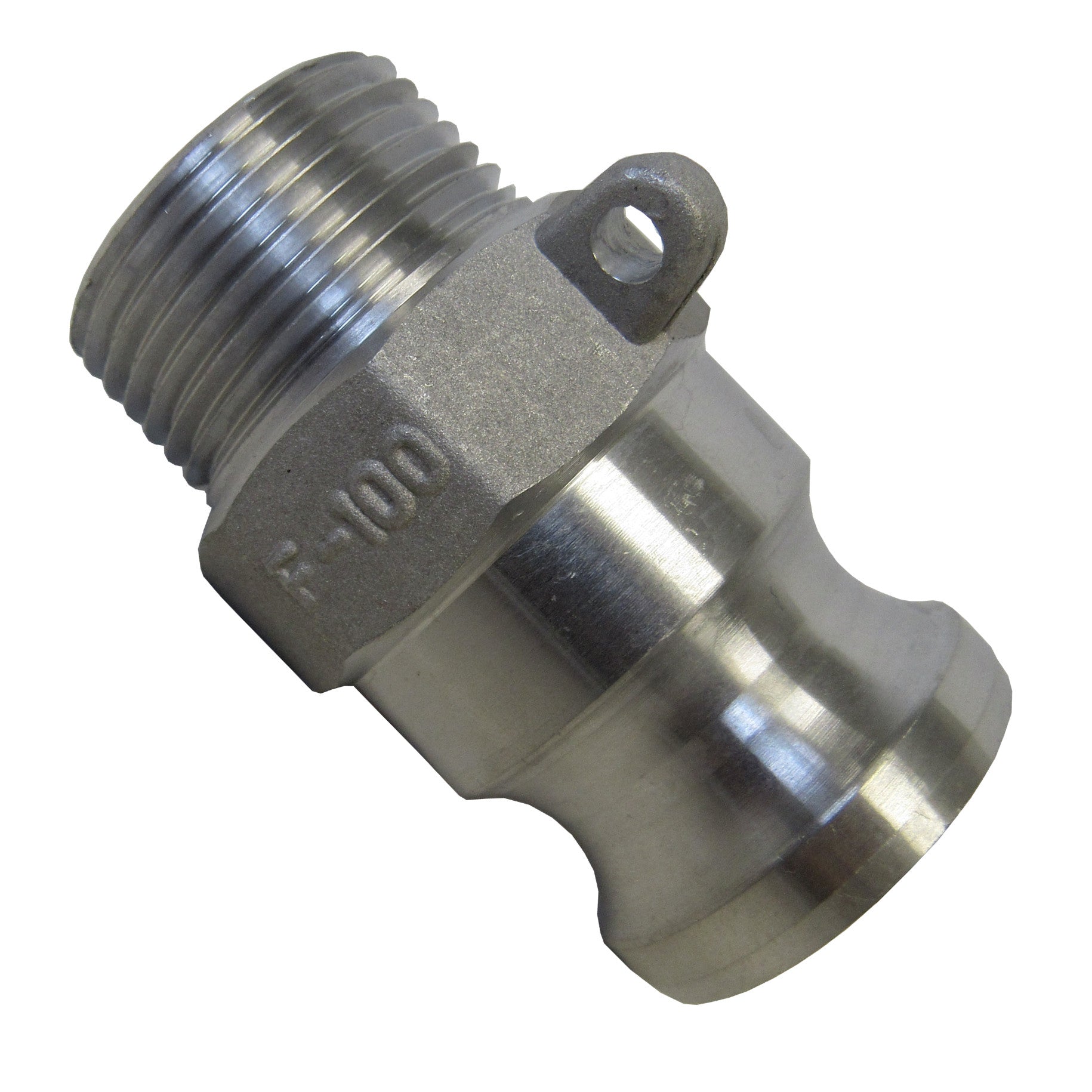 HA FITTINGS, 1-1/4 Inch Aluminum Cam & Groove Fitting, F125 Male Camlock Coupler X Male NPT Thread