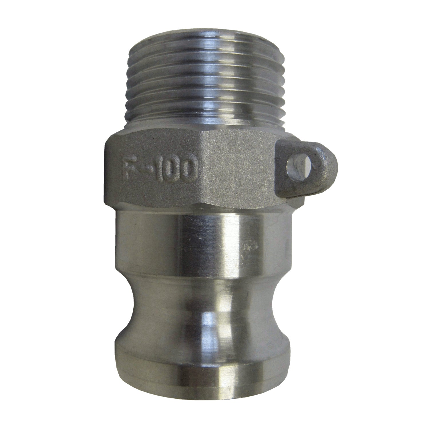 HA FITTINGS, 1-1/4 Inch Aluminum Cam & Groove Fitting, F125 Male Camlock Coupler X Male NPT Thread