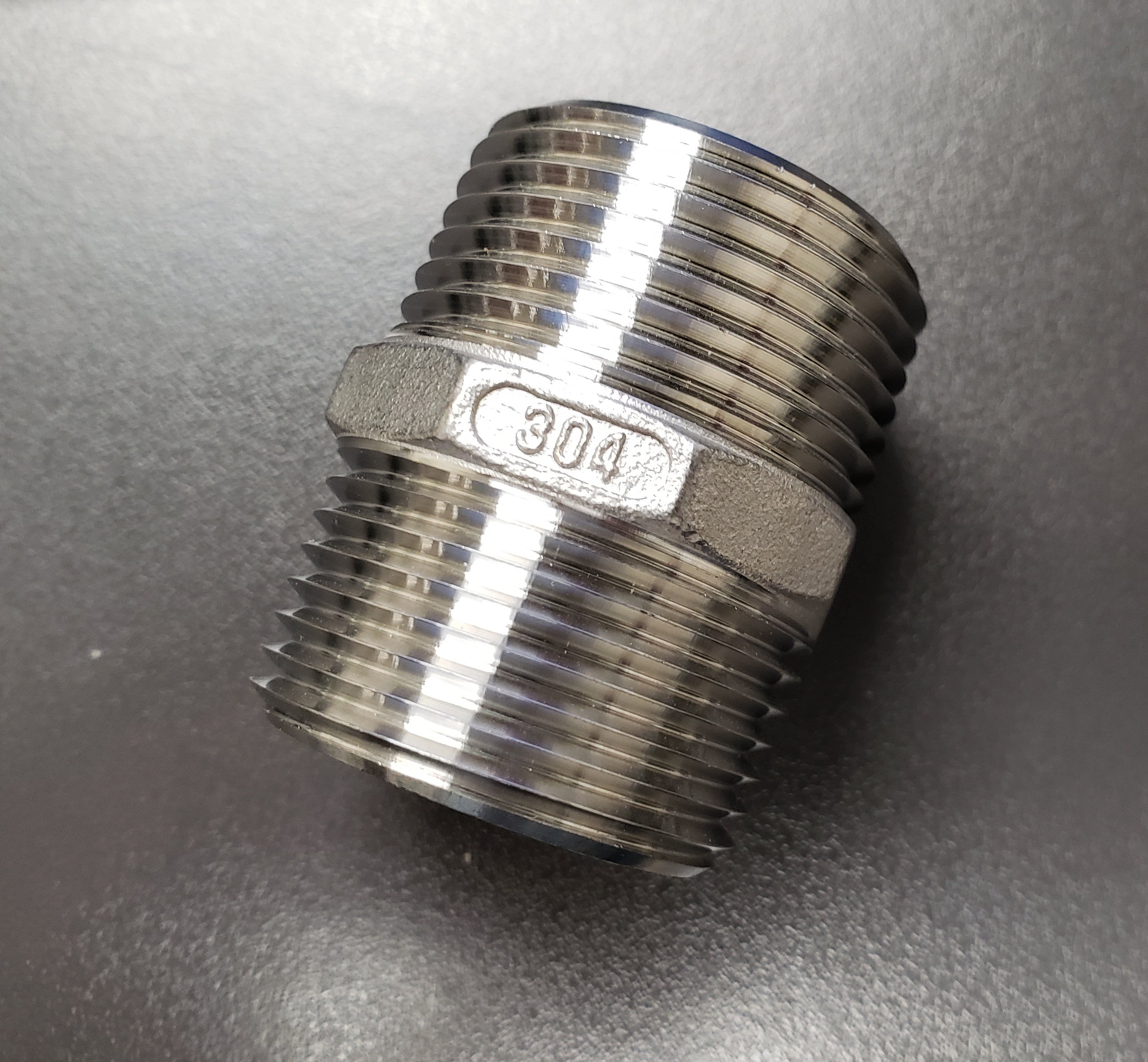 PRM, 1 Inch 304 Stainless Steel Hex Nipple