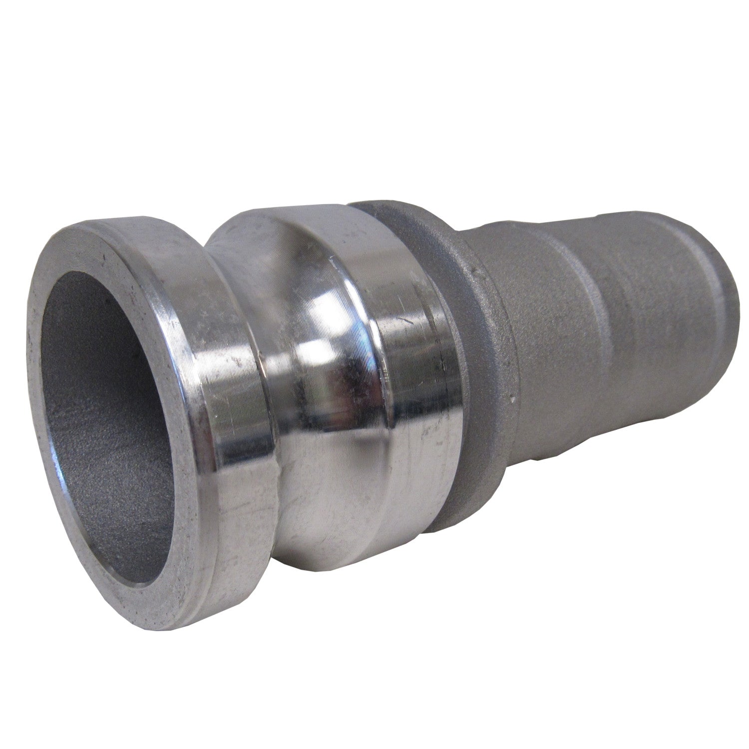 HA FITTINGS, 1 Inch Aluminum Cam & Groove Fitting, E100 Male Camlock Coupler X Hose Shank