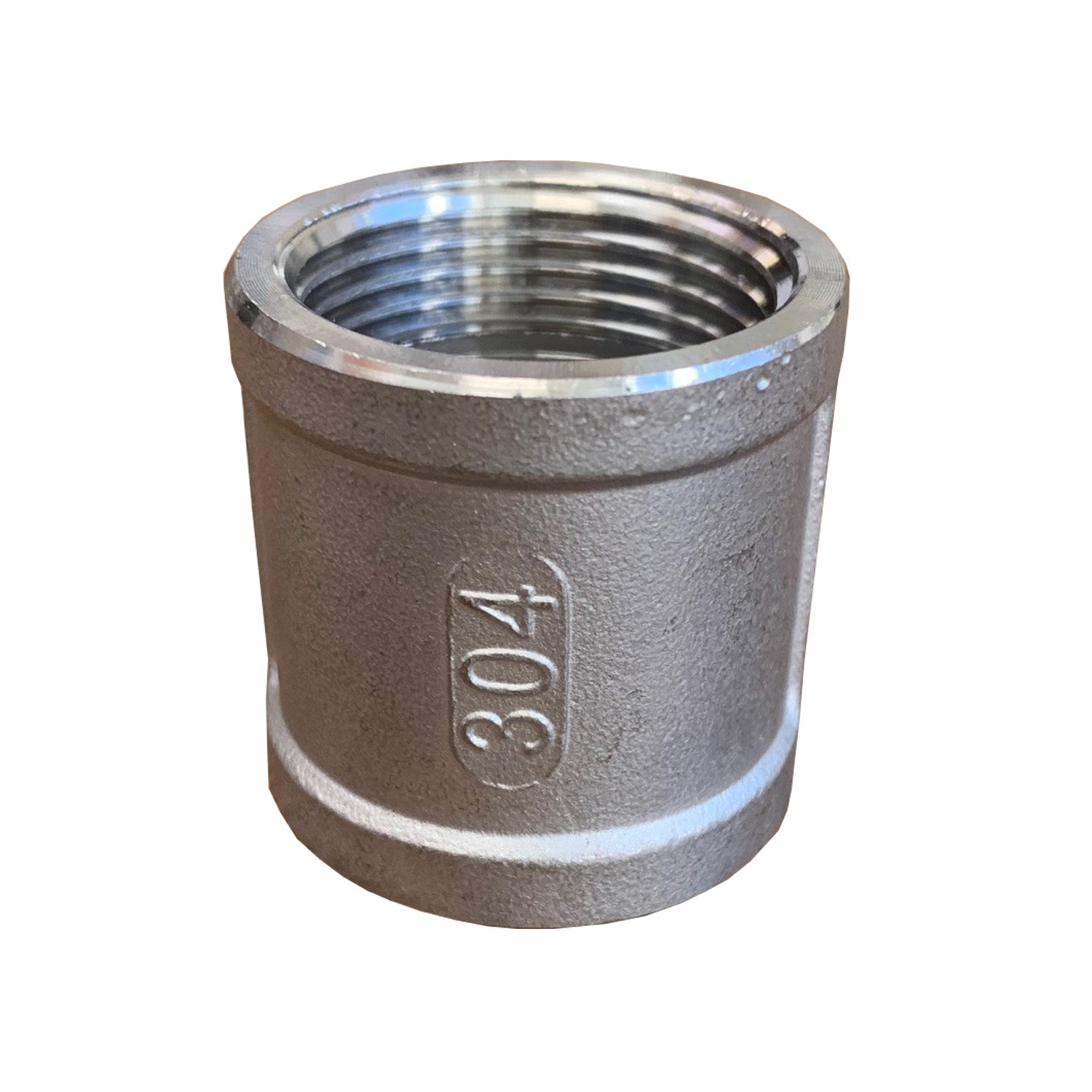 PRM, 1 Inch NPT Stainless Steel Straight Coupling, 304 SS, Class 150