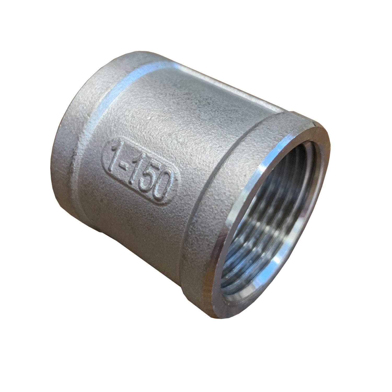 PRM, 1 Inch NPT Stainless Steel Straight Coupling, 304 SS, Class 150