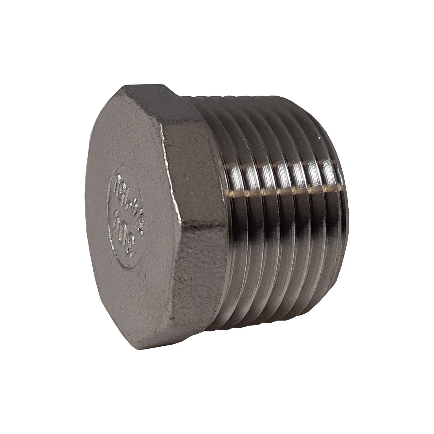 Shanxi Zhongdi, 1 Inch NPT Threaded Stainless Steel Hex End Plug, 304 SS, 150#