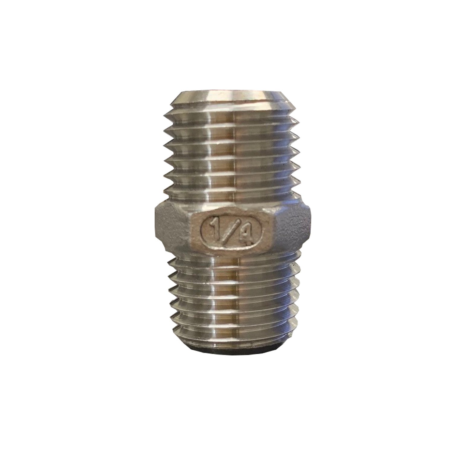 PRM, 1/4 Inch 304 Stainless Steel Hex Nipple