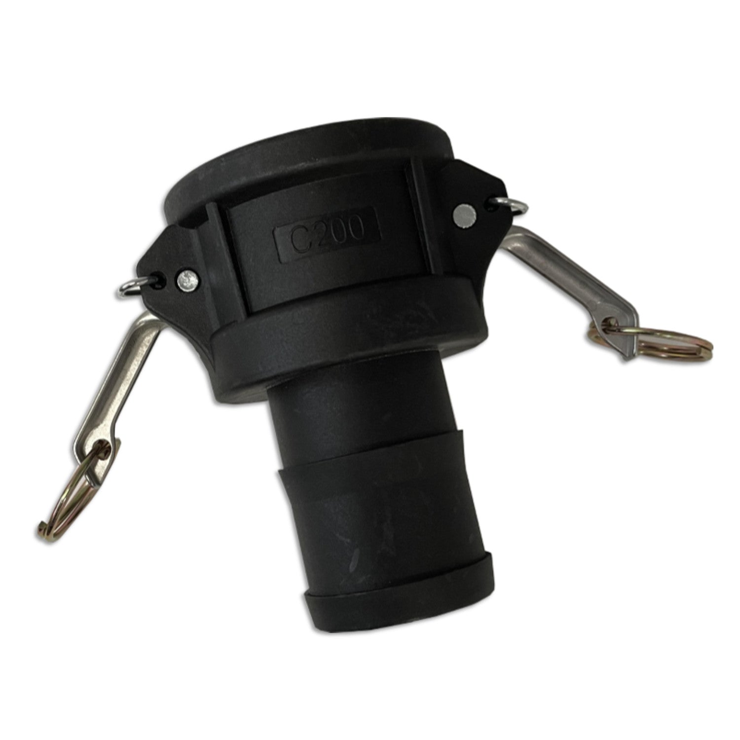 HA FITTINGS, 2 Inch Polypropylene Cam & Groove Fitting, C200 Female Camlock Coupler X Hose Shank