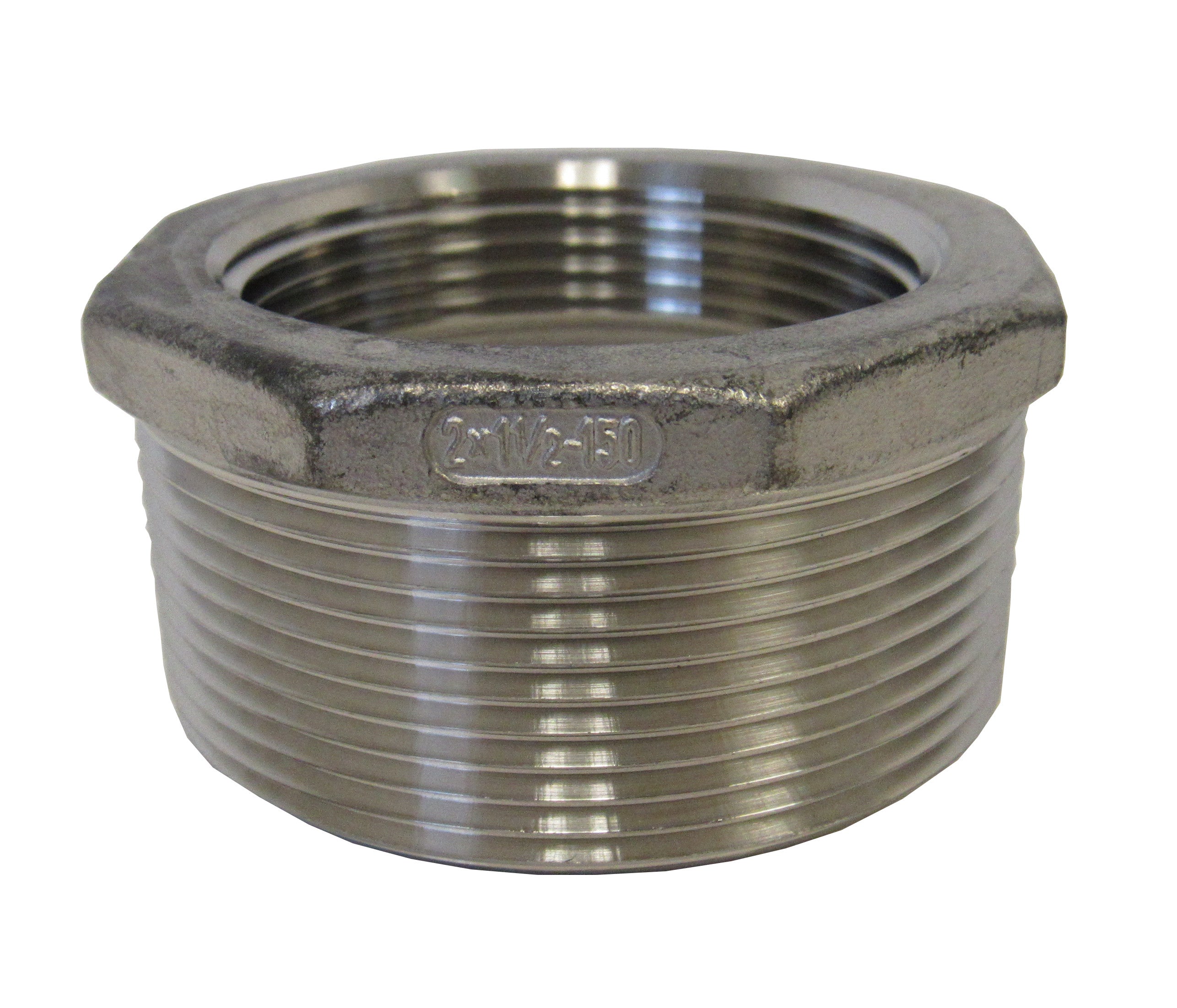 PRM, 304 SS Reducing Bushing, 1-1/2 Inch x 1-1/4 Inch, Class 150