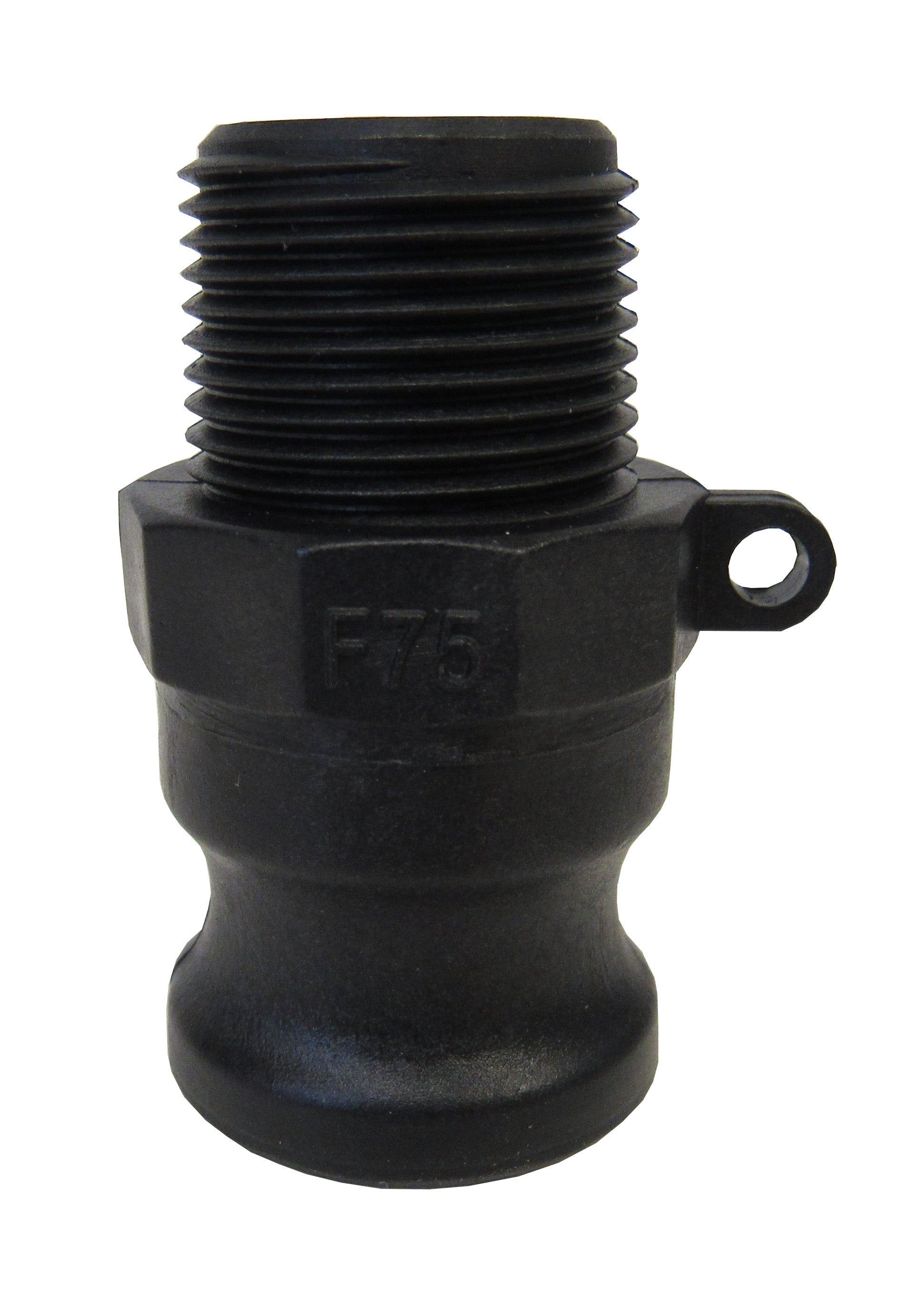 HA FITTINGS, 3/4 Inch Polypropylene Cam & Groove Fitting, F075 Male Camlock Coupler X Male NPT