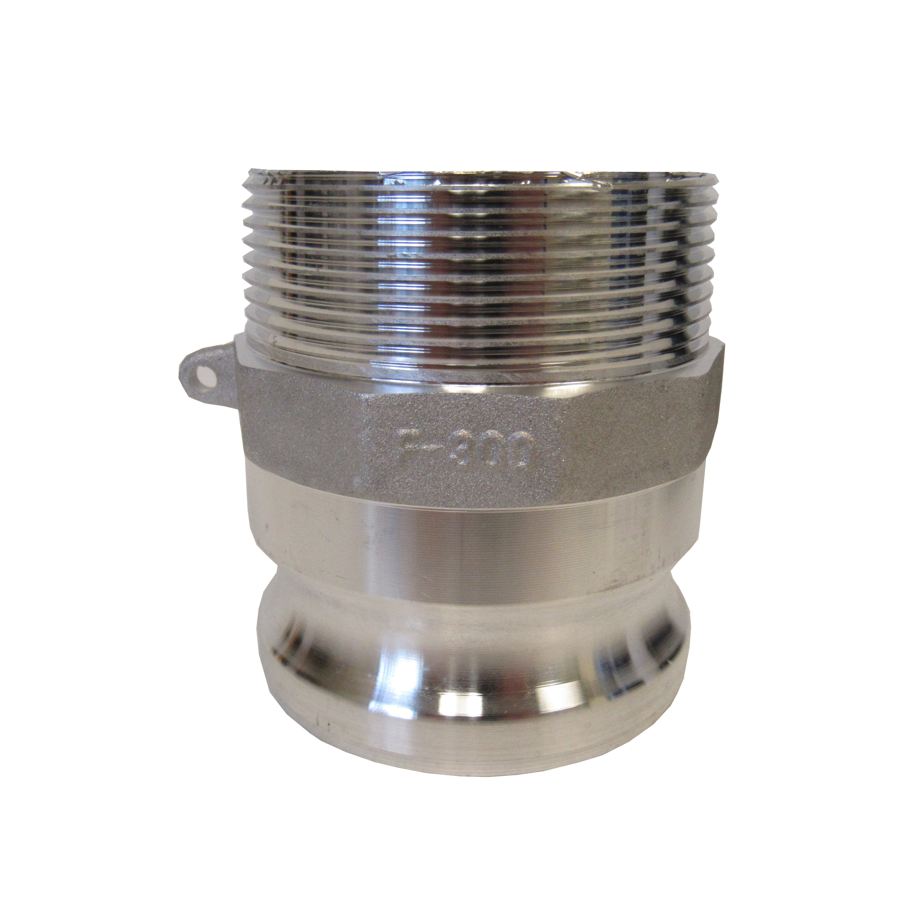 HA FITTINGS, 4 Inch Aluminum Cam & Groove Fitting, F400 Male Camlock Coupler X Male NPT Thread