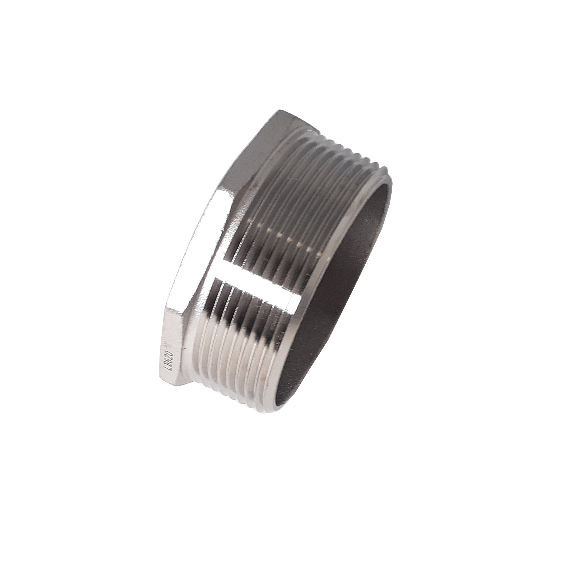 Shanxi Zhongdi, 4 Inch NPT Threaded Stainless Steel Hex End Plug, 304 SS, 150#