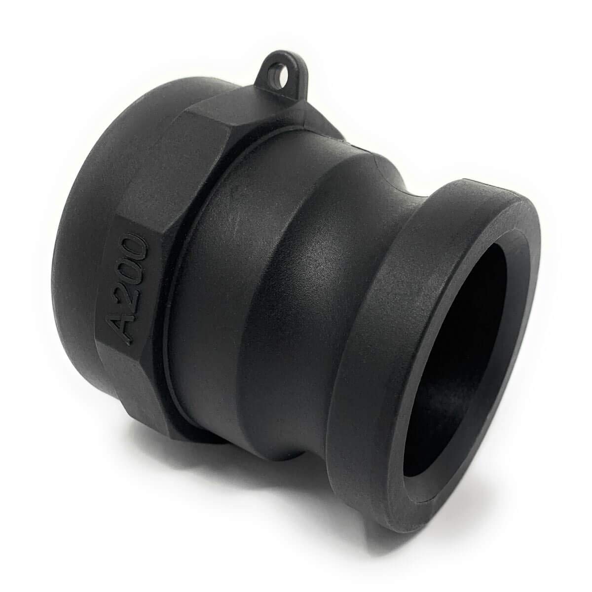 HA FITTINGS, A200 Polypropylene Cam & Groove Fitting, 2 Inch Male Camlock Adapter X Female NPT Thread