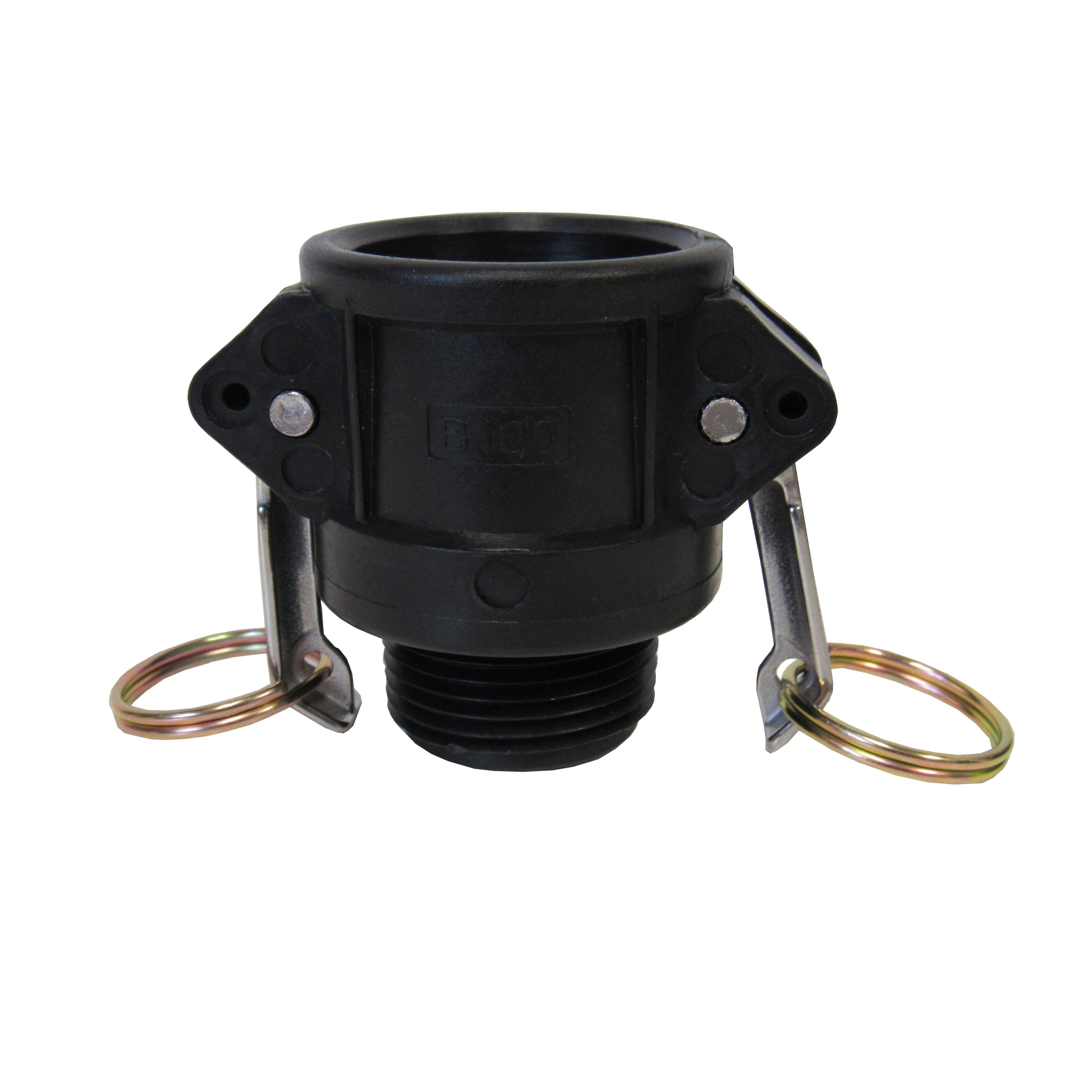 PRM Filtration, B100 Polypropylene Cam & Groove Fitting, 1 Inch Female Camlock Coupler X Male NPT Thread