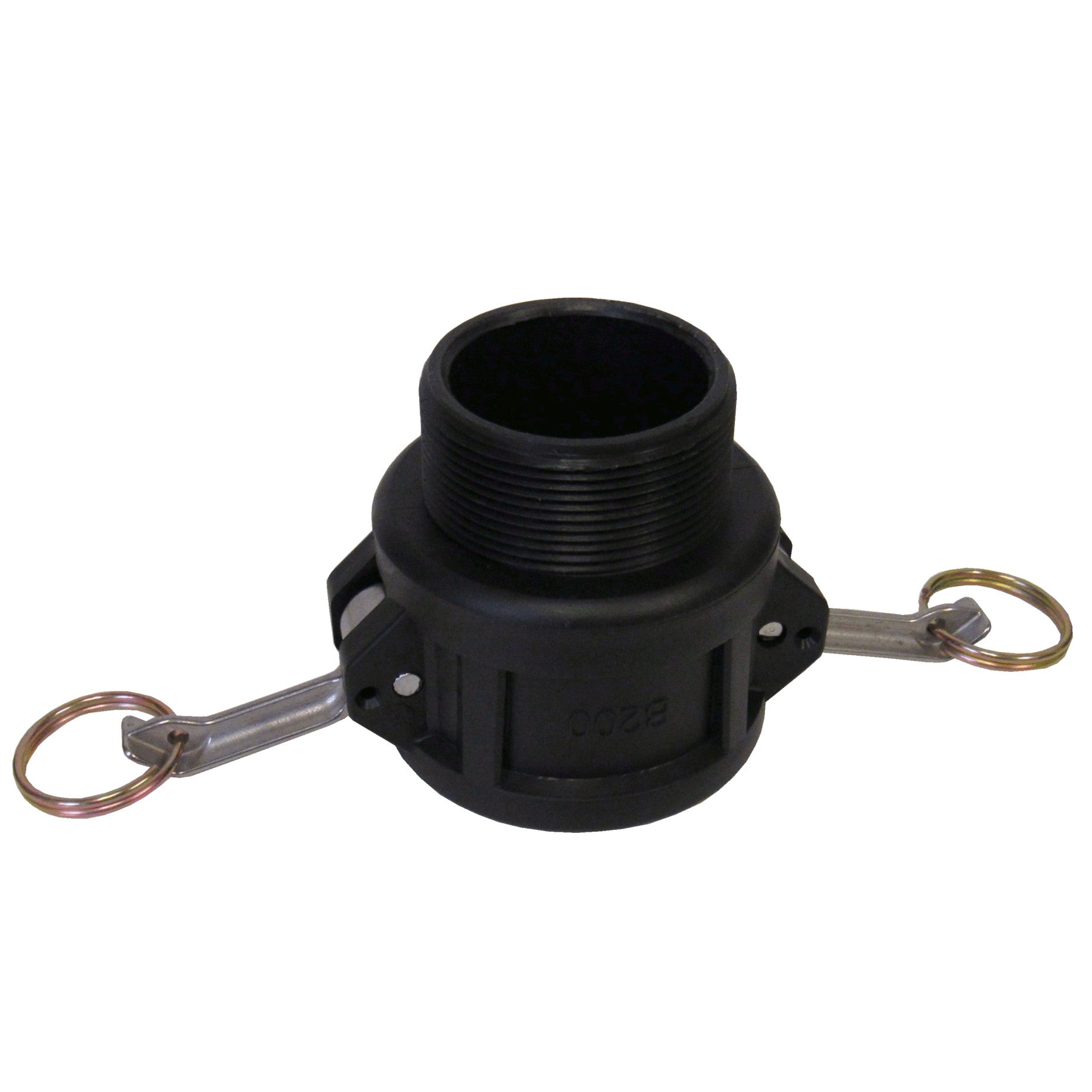 PRM Filtration, B200 Polypropylene Cam & Groove Fitting, 2 Inch Female Camlock Coupler X Male NPT Thread