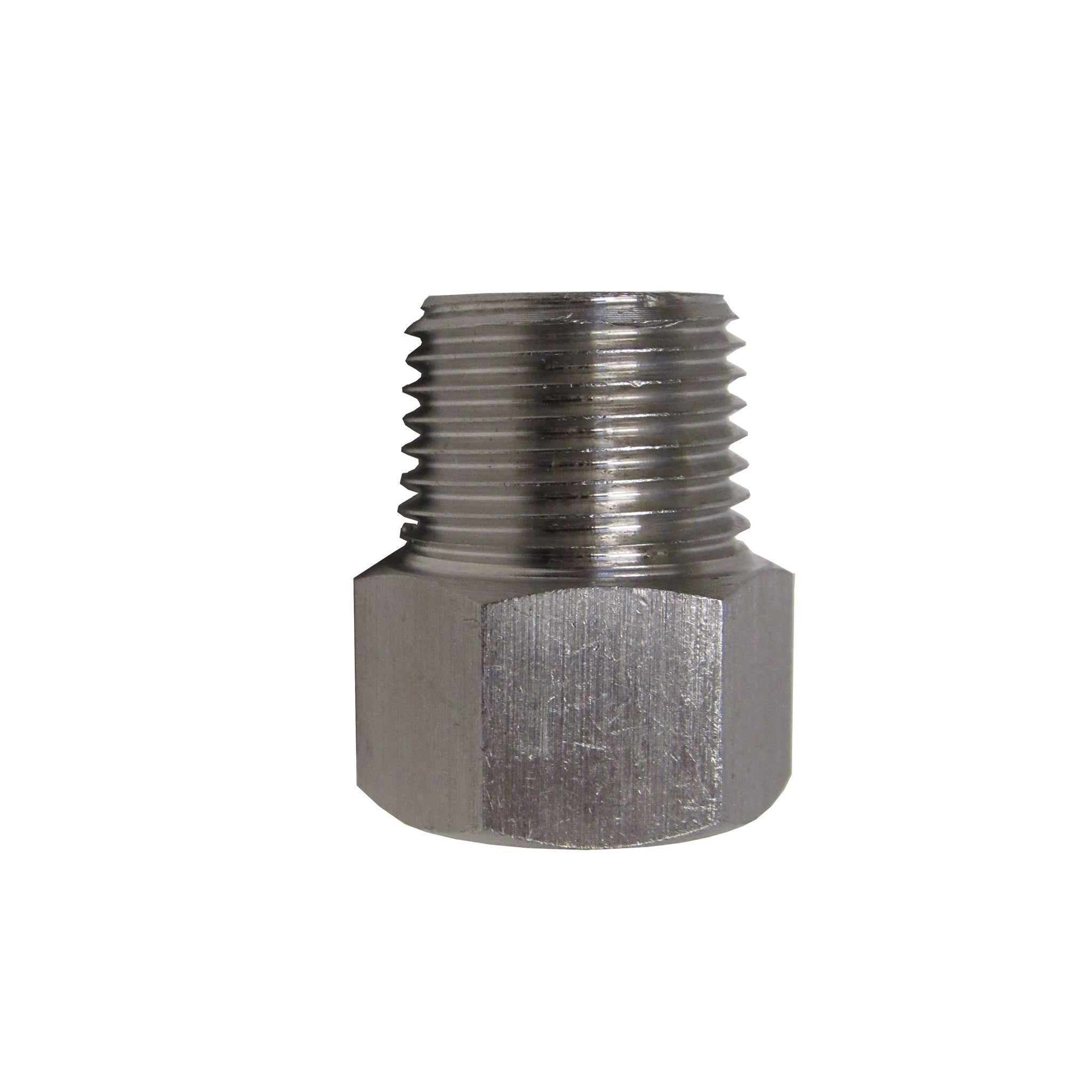 PRM, BSPP Adapters - Stainless Steel - 1/4 Inch Male NPT  x  1/4 Inch BSPP Female