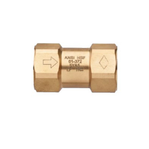 Bonomi, Bonomi 100022LF NPT Unibody Lead Free Brass Check Valve, 400 WOG, Pack of 2