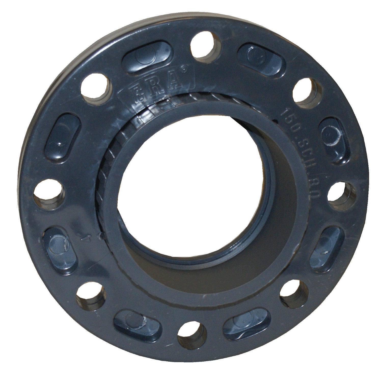 ERA, ERA Sch 80 PVC 6 Inch Van Stone Flange, Flange X Socket, NSF Compliant