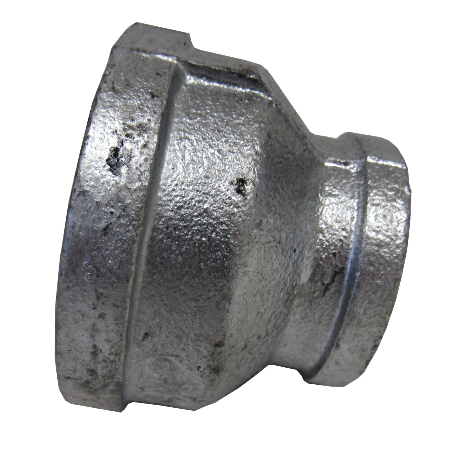 TSX, Galvanized Bell Reducing Coupling, 3 Inch X 2 Inch NPT Thread