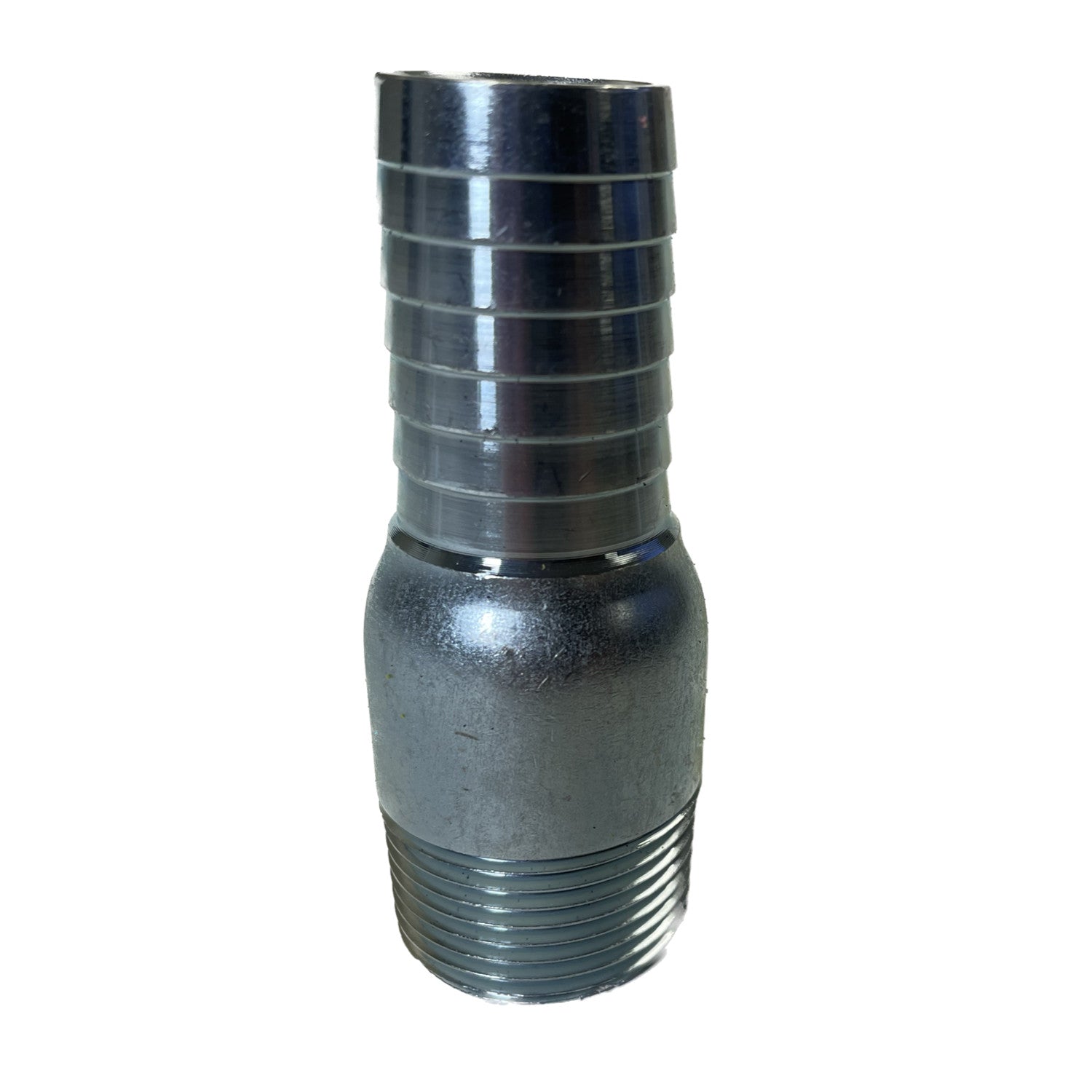 PRM, Galvanized King Nipple, 1-1/4 Inch MNPT Thread X Hose Barb