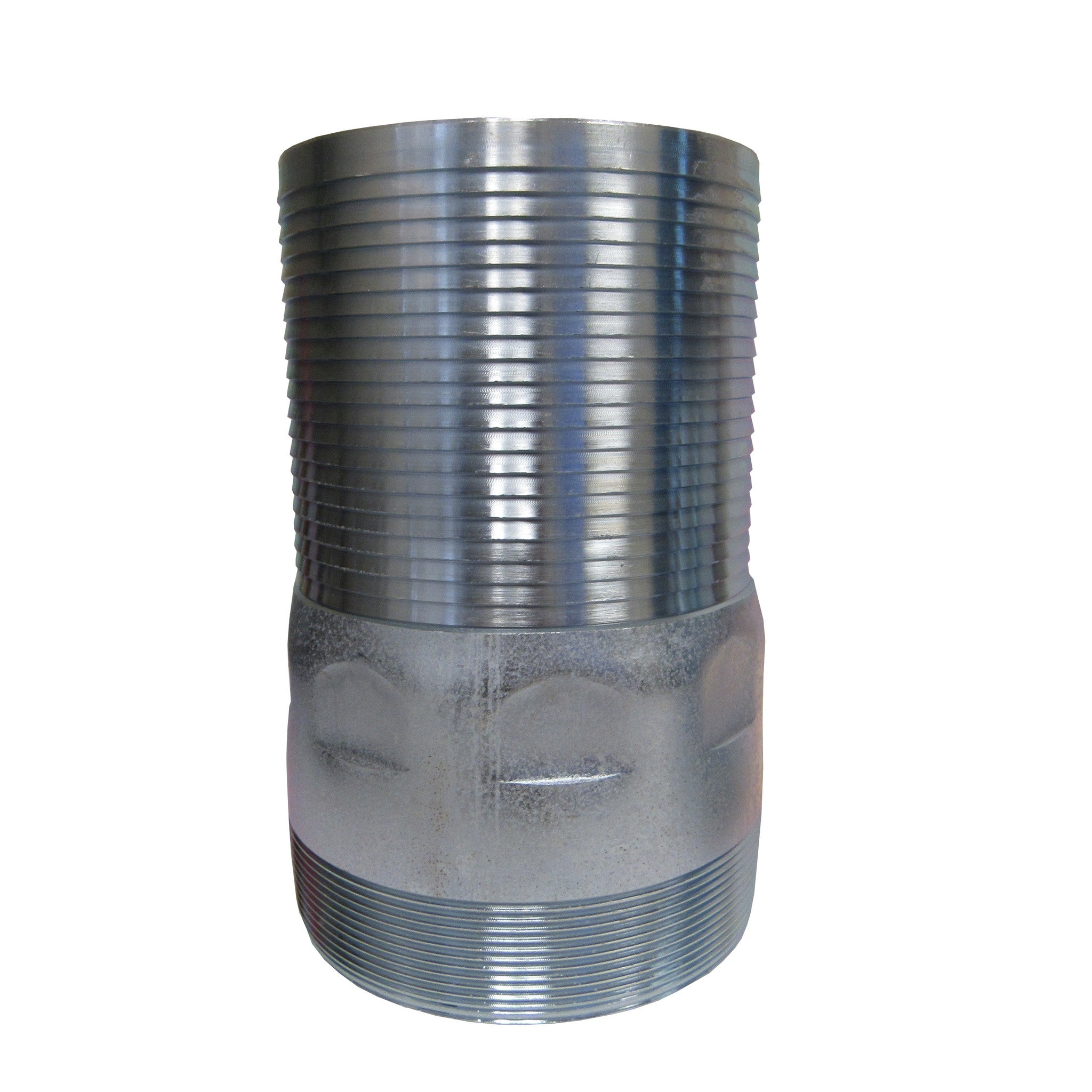 PRM, Galvanized King Nipple, 6 Inch MNPT Thread X Hose Barb