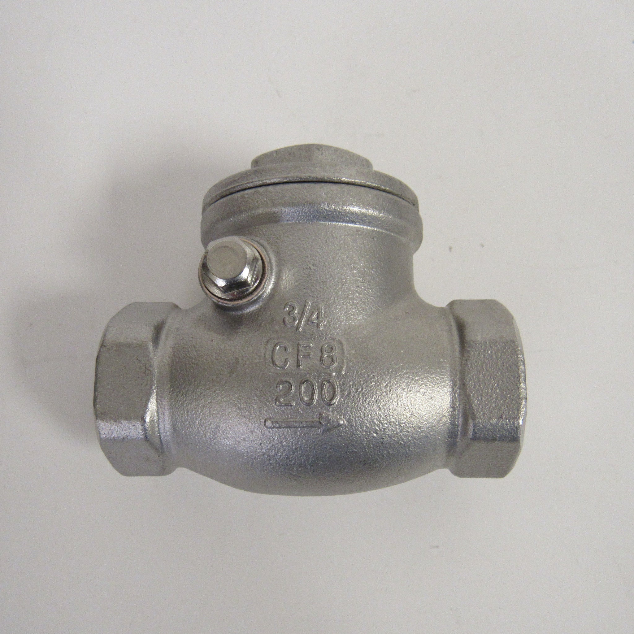 PRM, Horizontal Swing Check Valve, 3 Inch NPT, 304 SS, 200 PSI