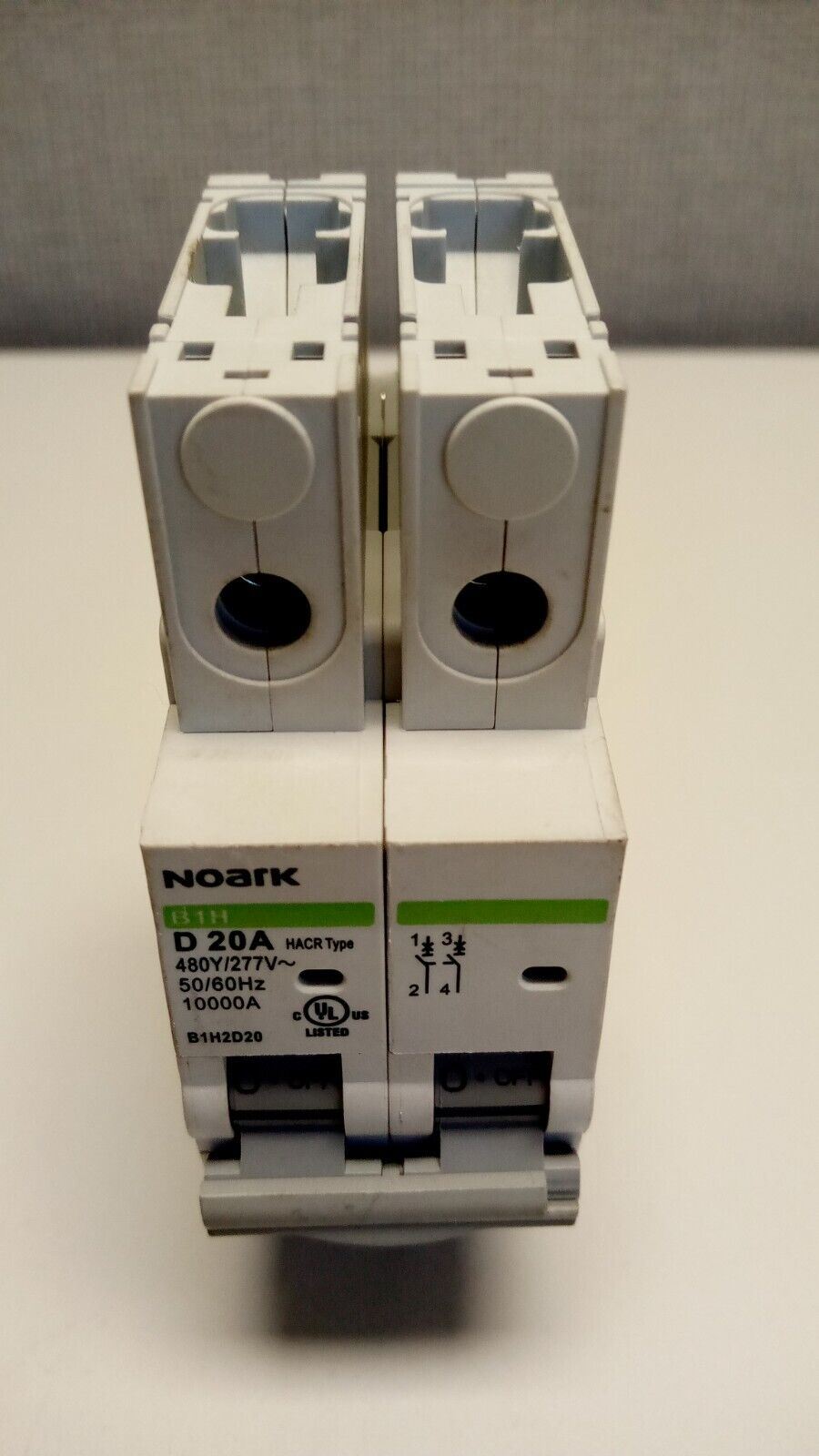 PRM Filtration, NoArk D20A Miniature Circuit Breaker, 2 Pole- New Old Stock