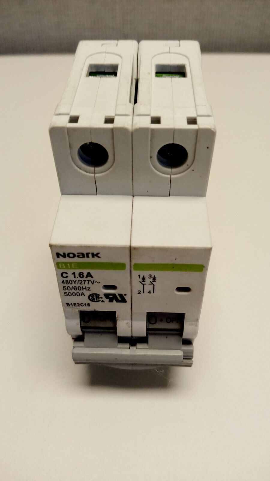 PRM Filtration, Noark C1.6A Miniature Circuit Breaker, 2 pole- New Old Stock