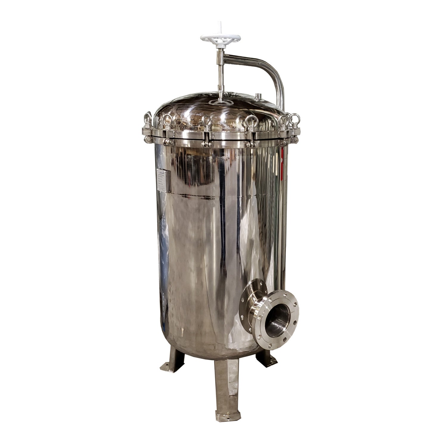 PRM, PRM #2 304 Stainless Steel 6 Bag Multi-Filter Housing, 6 Inch Flange In/Out-100 psi