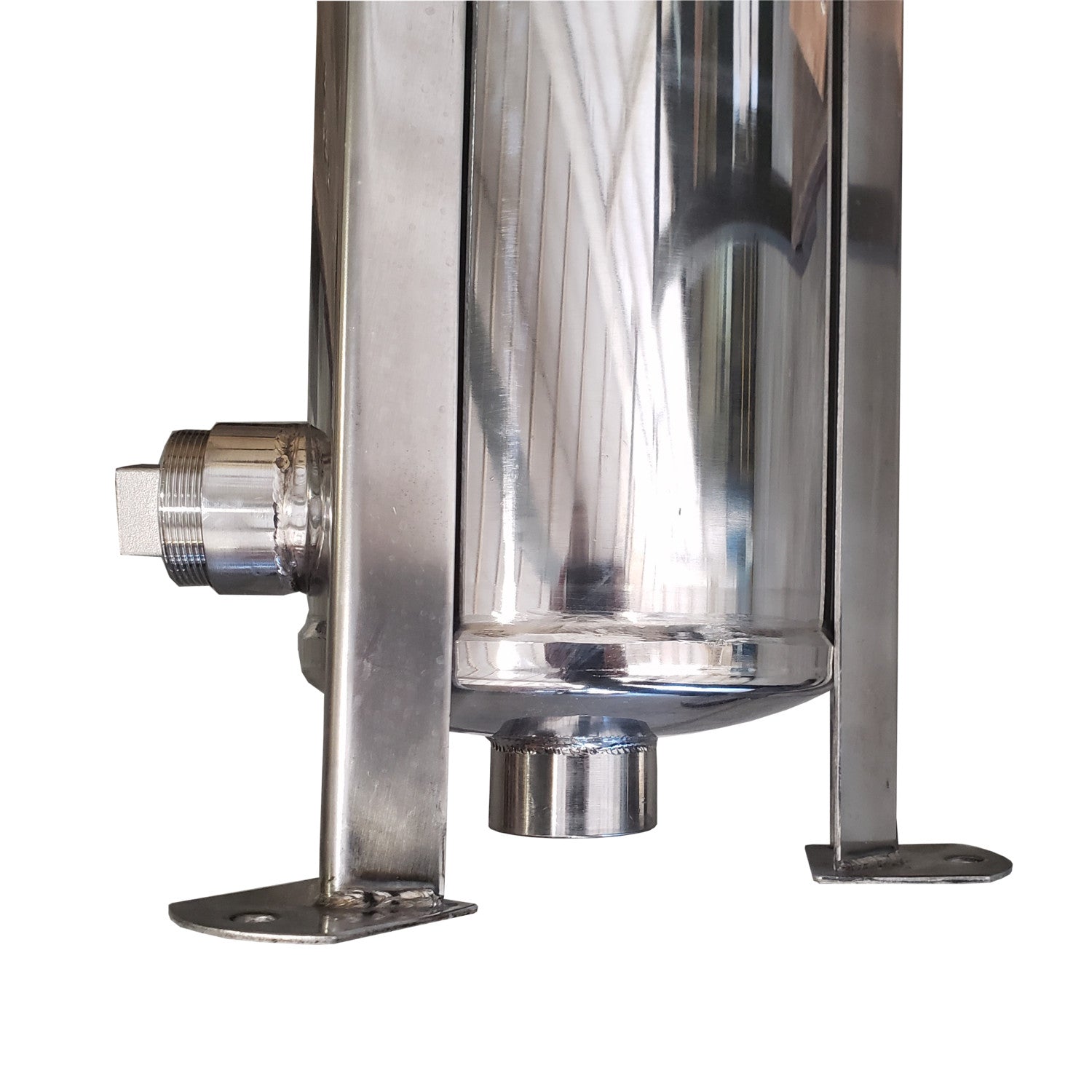 PRM, PRM #2 304 Stainless Steel Bag Filter Housing, 2 Inch NPT Inlet, Dual Side or Bottom 2 Inch NPT Outlet, 150 psi