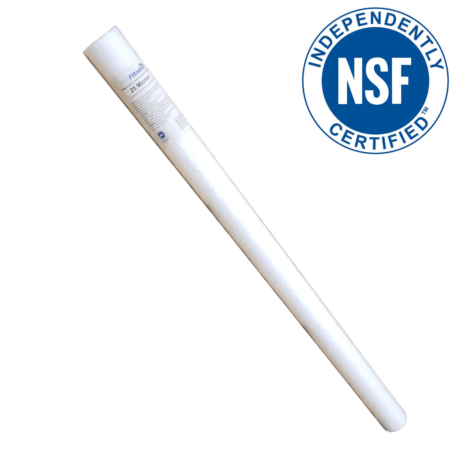 PRM Filtration, PRMFiltration PA401 40 Inch x 2.5 Inch 1 Micron Spun Polypropylene Sediment Filter Cartridges, NSF Certified