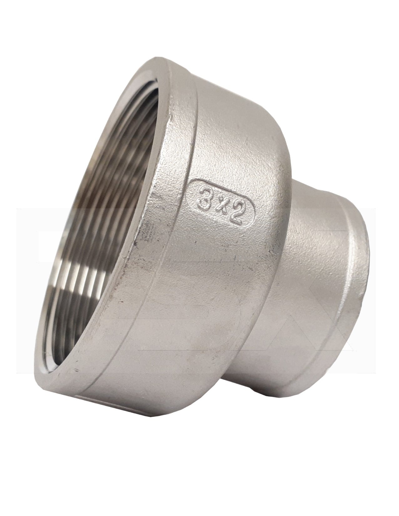 PRM, Stainless Steel 3 Inch X 2 Inch NPT Reducing Coupling, 304 SS, Class 150