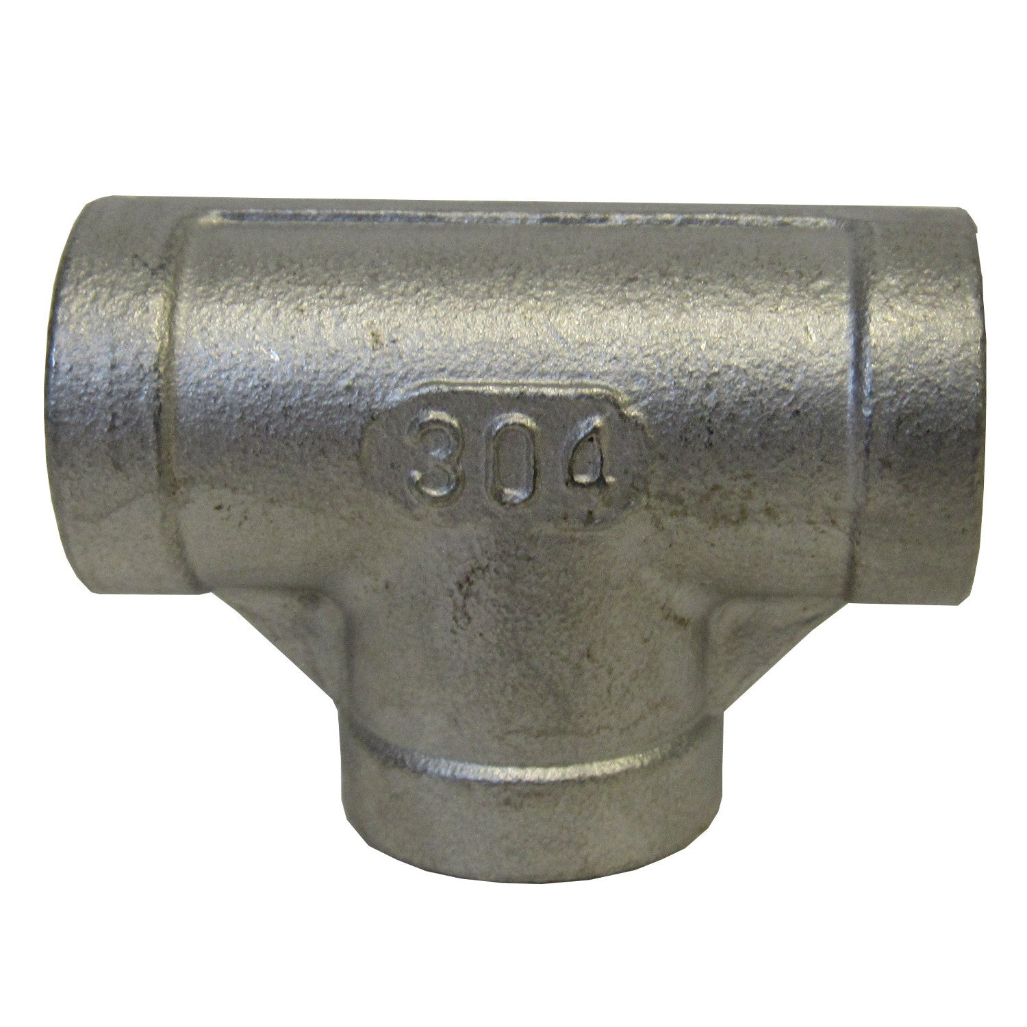 PRM, Stainless Steel Straight Tee, 3 Inch NPT Thread, Class 150